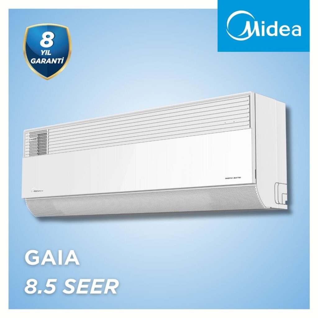 Gaia Midea Duvar Tipi Klima GAIA-12HRFN8- I (4 metreye kadar bakır borulu montaj dahil)