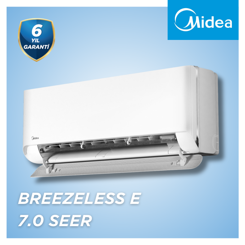 Breezeless E Midea Duvar Tipi 18000 BTU Klima (4 metreye kadar bakır borulu montaj dahil)